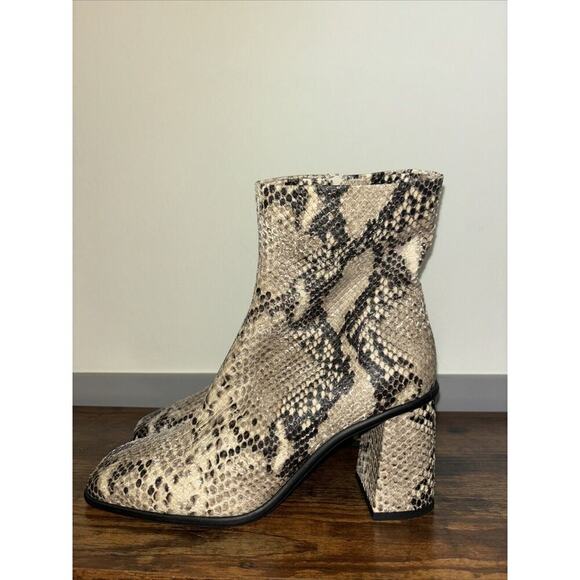 NWT Free People Boots Sz 8 W Eu 38 Snakeskin Boots Unique One Of A Kind Expensiv - Picture 5 of 6